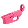 Pink Cerakoted Billet AR-15 80% Lower Receiver